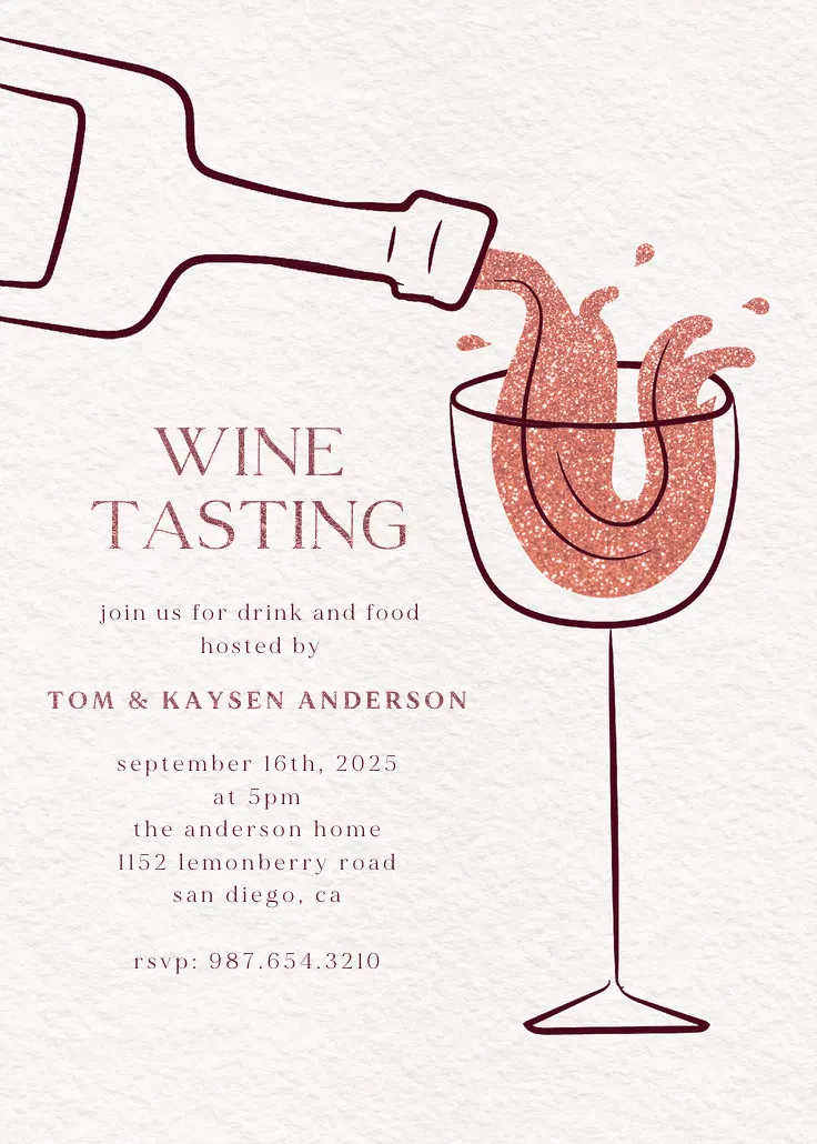 Rosé soirée - gala davetiyesi